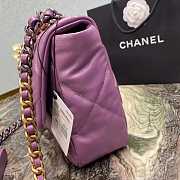 Chanel 19 Purple Soft Lambskin Leather 30cm - 2