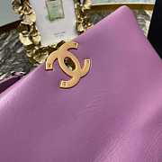 Chanel 19 Purple Soft Lambskin Leather 30cm - 6