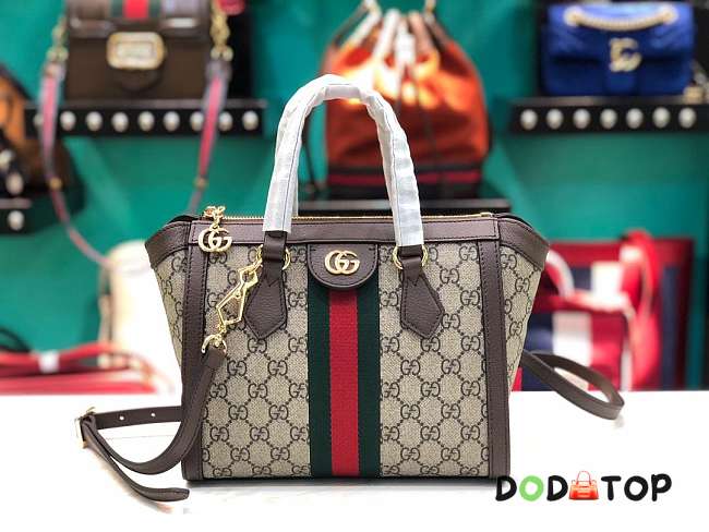 Gucci Ophidia GG Small Tote Bag Brown 547551 Size 32 x 21.5 x 8 cm - 1