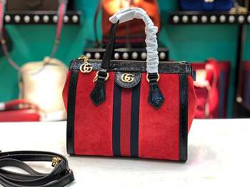 Fancybags Gucci Ophidia GG Small Tote Bag Style ‎547551 Red