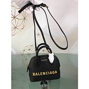 BALENCIAGA BLACK VILLE TOP HANDLE 18-8-15CM - 4