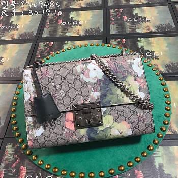 Fancybags Gucci Padlock 409486 black with flower