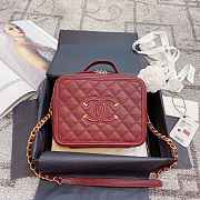 Fancybags Chanel Vanity Bag in Burgundy - 1