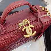 Fancybags Chanel Vanity Bag in Burgundy - 6