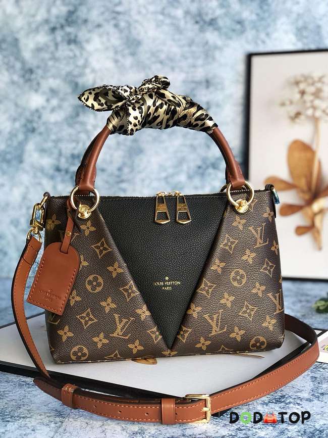 louis vuitton original monogram v tote BB M43976 black - 1