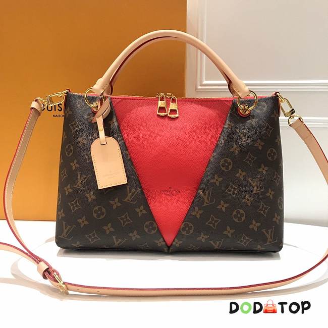LV V TOTE MM M43957 RED - 1