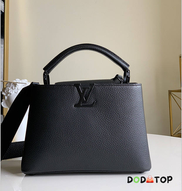 LV CAPUCINES BB M55855 ALL BLACK  - 1