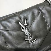 YSL Saint Laurent Loulou Dark green with silver hardware 29cm - 6