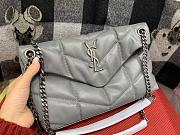 YSL Saint Laurent Loulou in gray with silver hardware 29cm - 1