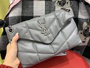 YSL Saint Laurent Loulou in gray with silver hardware 29cm - 4