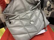 YSL Saint Laurent Loulou in gray with silver hardware 29cm - 2