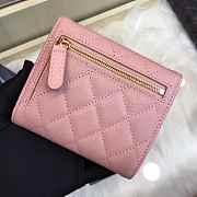  Chanel Pink Wallet with Gold Hardware 82288# - 3