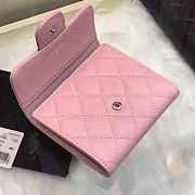 Chanel Wallet Pink with Silver Hardware 82288# - 3