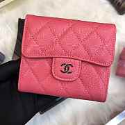  Chanel Wallet Rose Silver Hardware 82288# - 1