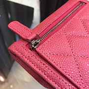  Chanel Wallet Rose Silver Hardware 82288# - 5