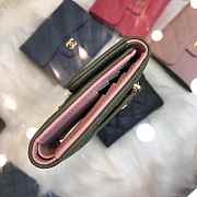 Chanel Wallet Surface Green Lining Pink Gold Hardware 82288# - 2