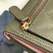 Chanel Wallet Surface Green Lining Pink Gold Hardware 82288# - 6
