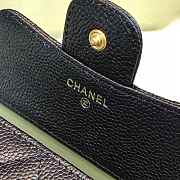 Chanel Wallet Black Surface Green Lining Gold Hardware 82288 - 5