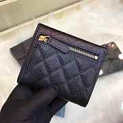 Chanel Wallet Black Surface Green Lining Gold Hardware 82288 - 4