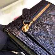 Chanel Wallet Black Surface Green Lining Gold Hardware 82288 - 3