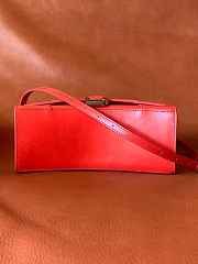 Balenciaga Hourglass S Tote Bag Red - 3