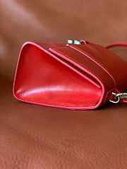 Balenciaga Hourglass S Tote Bag Red - 5