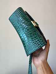 Balenciaga Hourglass S Green Tote Bag - 5