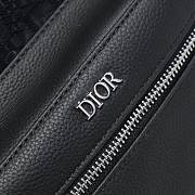 Dior Black Oblique & Leather Backpack - 4