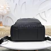 Dior Black Oblique & Leather Backpack - 3