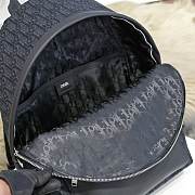 Dior Black Oblique & Leather Backpack - 5