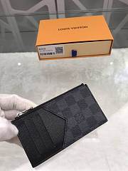 LV COIN CARD HOLDER Damier Graphite coated canvas N64038 - 4