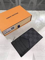 LV COIN CARD HOLDER Damier Graphite coated canvas N64038 - 5