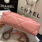 CC original lambskin Chanel 19 pink  - 3