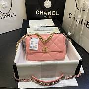 CC original lambskin Chanel 19 pink  - 5