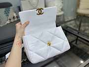 CC original lambskin Chanel 19 white 26cm  - 2