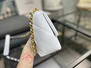 CC original lambskin Chanel 19 white 26cm  - 3