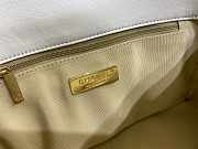 CC original lambskin Chanel 19 cream white 26cm  - 2