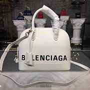 BALENCIAGA Ville 18ss Top Handle Bag In White 26CM - 1