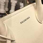 BALENCIAGA Ville 18ss Top Handle Bag In White 26CM - 4