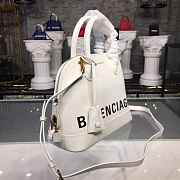 BALENCIAGA Ville 18ss Top Handle Bag In White 26CM - 3