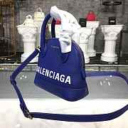 BALENCIAGA Ville 18ss Mini Top Handle Bag In Dark Blue - 2