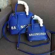 BALENCIAGA Ville 18ss Mini Top Handle Bag In Dark Blue - 3