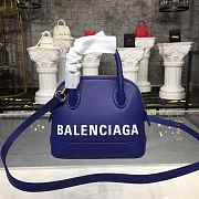 BALENCIAGA Ville 18ss Mini Top Handle Bag In Dark Blue - 5