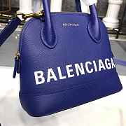 BALENCIAGA Ville 18ss Mini Top Handle Bag In Dark Blue - 6