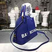 BALENCIAGA Ville 18ss Top Handle Bag In Dark Blue 26cm  - 3