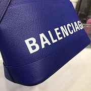 BALENCIAGA Ville 18ss Top Handle Bag In Dark Blue 26cm  - 6