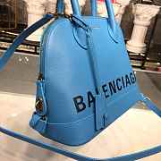 BALENCIAGA Ville 18ss Top Handle Bag In Light Blue 26cm  - 3