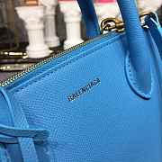 BALENCIAGA Ville 18ss Top Handle Bag In Light Blue 26cm  - 6