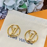LV LOUISE ROUND EARRINGS M64288 (2 sizes) - 4