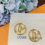 LV LOUISE ROUND EARRINGS M64288 (2 sizes) - 2